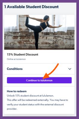 how to get lululemon student discount